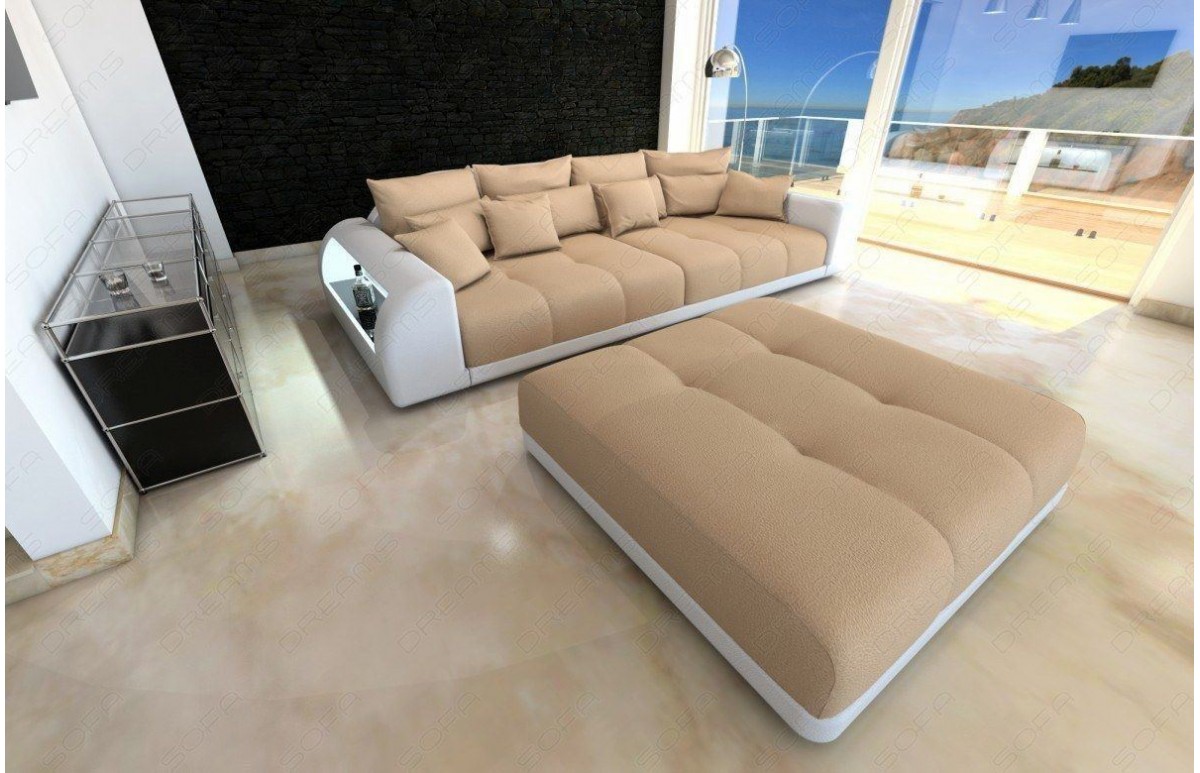 MIAMI (K) - kształt Big Sofa, skóra