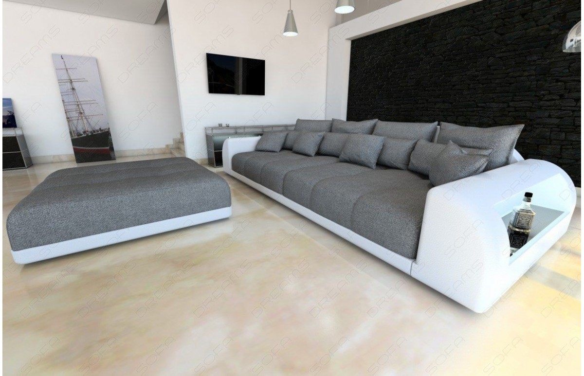 MIAMI (K) - kształt Big Sofa, materiał