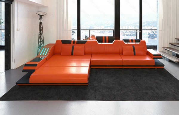 RAVENNA - L-shape, left orientation, eco leather, lying function