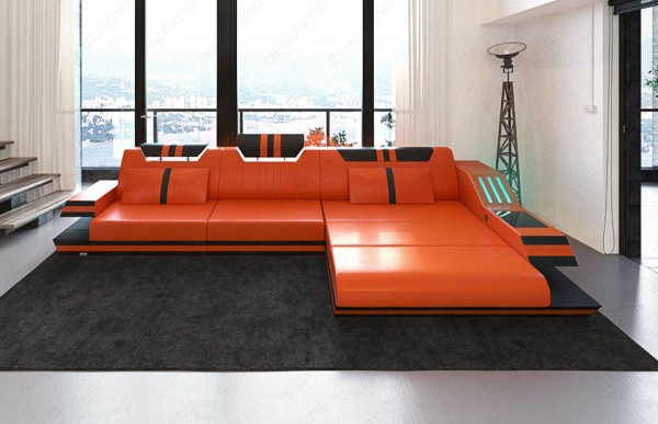 RAVENNA - L-shape, right orientation, eco leather, lying function